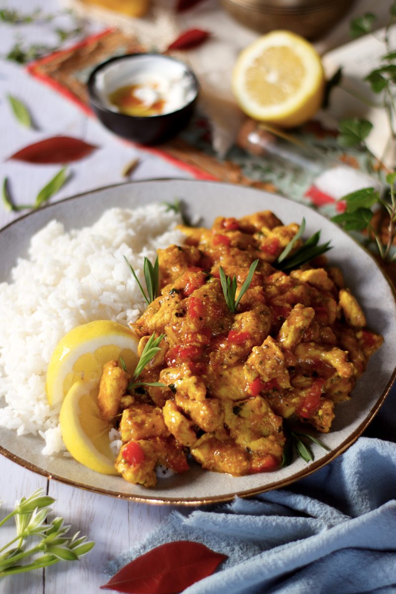 pollo al curry con riso basmati ricetta facile - palazzetti magazine