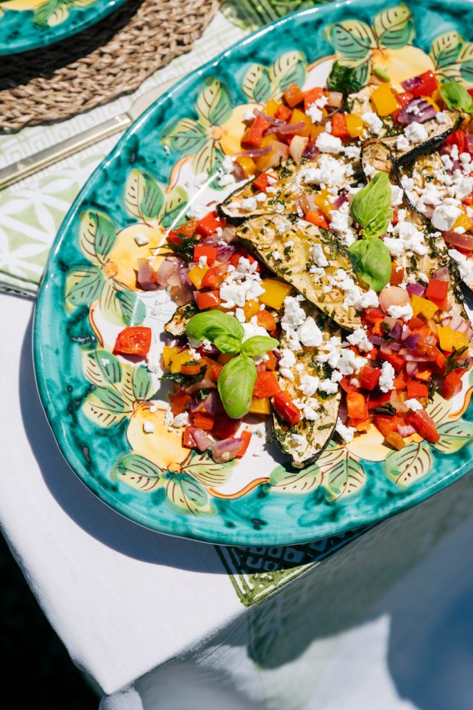 Verdure grigliate con feta